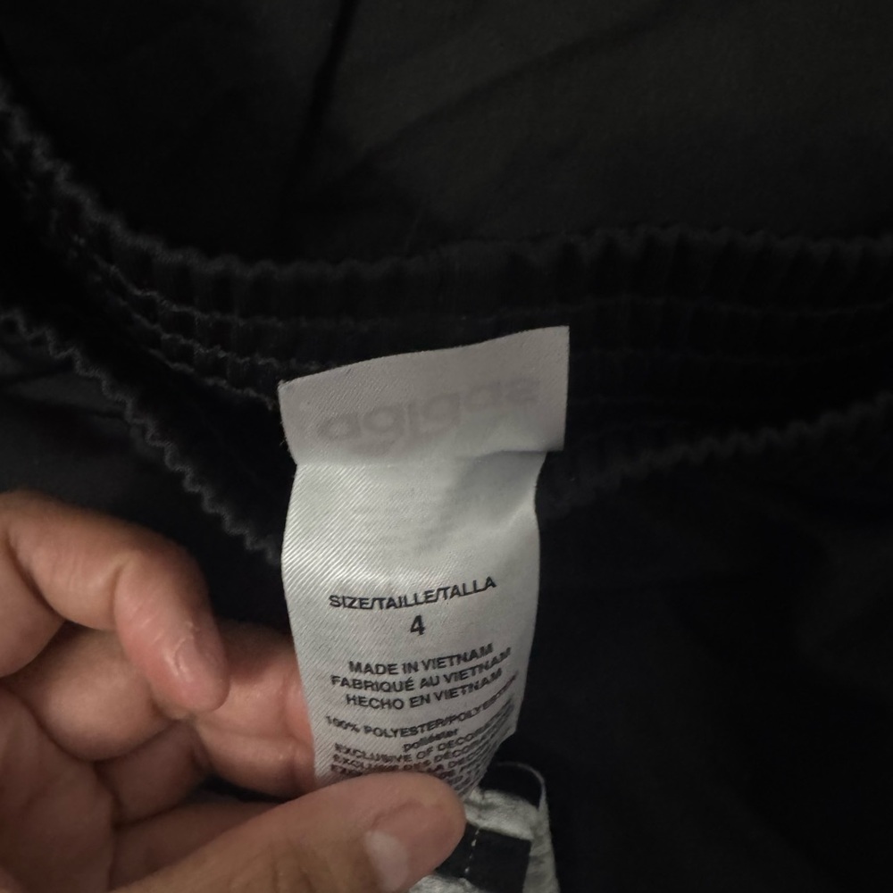 Adidas Kids Black Joggers with White Stripes - Picture 3 of 4